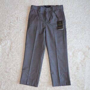 Boys Size 6 Gioberti Boys Flat Front Charcoal Gray Dress Pants, NWT